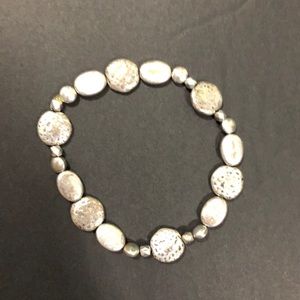 LIA SOPHIA SILVER STRETCHY BRACELET